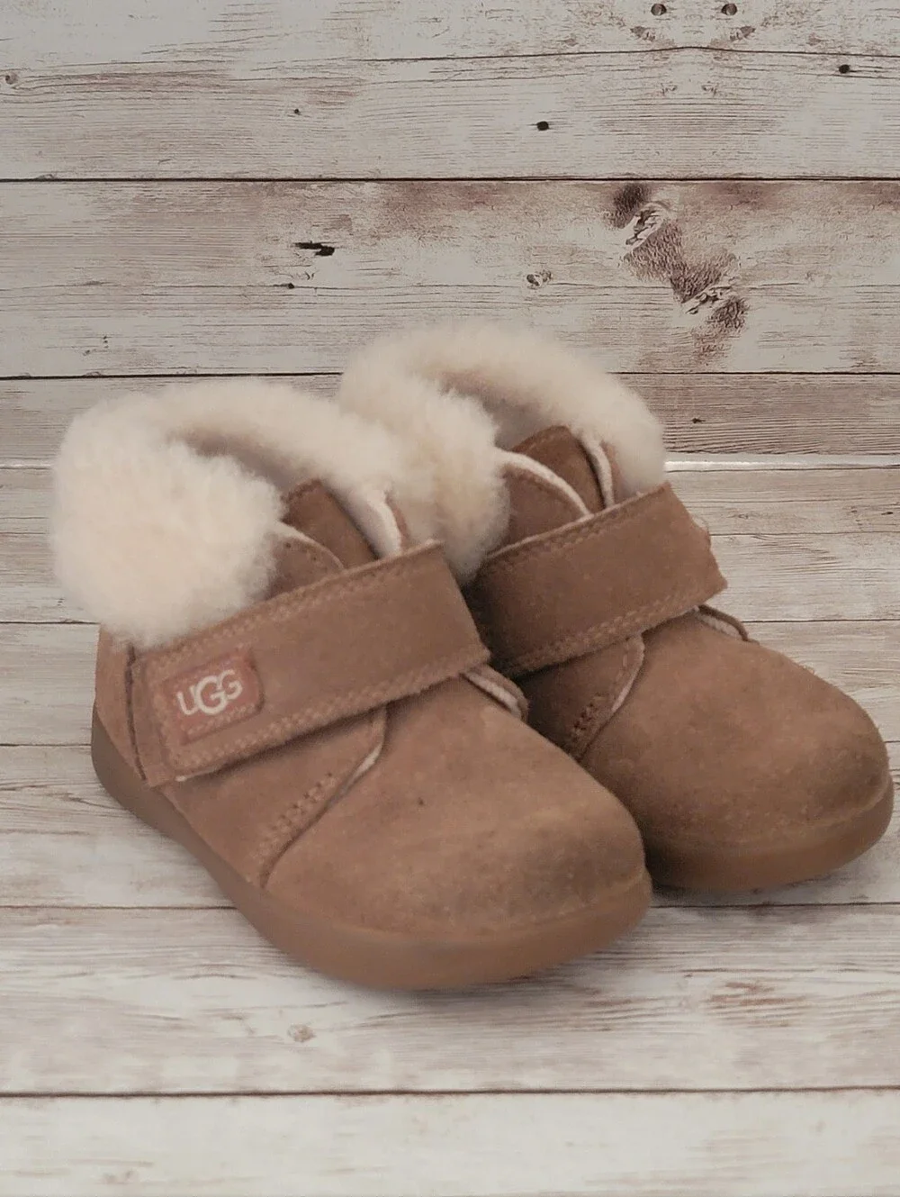 UGG Kids/Toddler Nolen Suede Boots (1106229T) - Size 6 - Brown